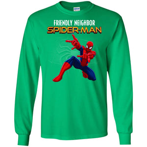 Friendly Neighbor Spider Man Movie Fan T-shirtG240 Gildan LS Ultra Cotton T-Shirt