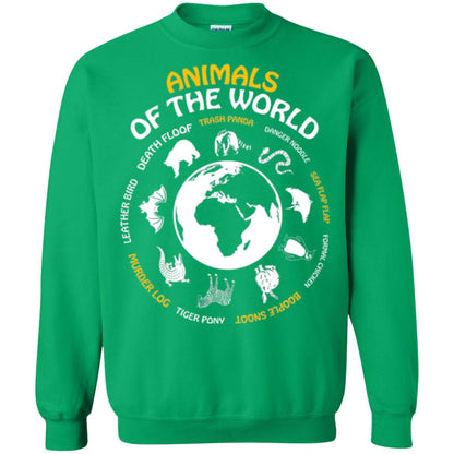 Save The Animals T-shirt Rare Animals Of The World Irish Green