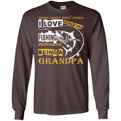 But One Of Them Is Being A Grandpa Papa T-shirt Dark Chocolate