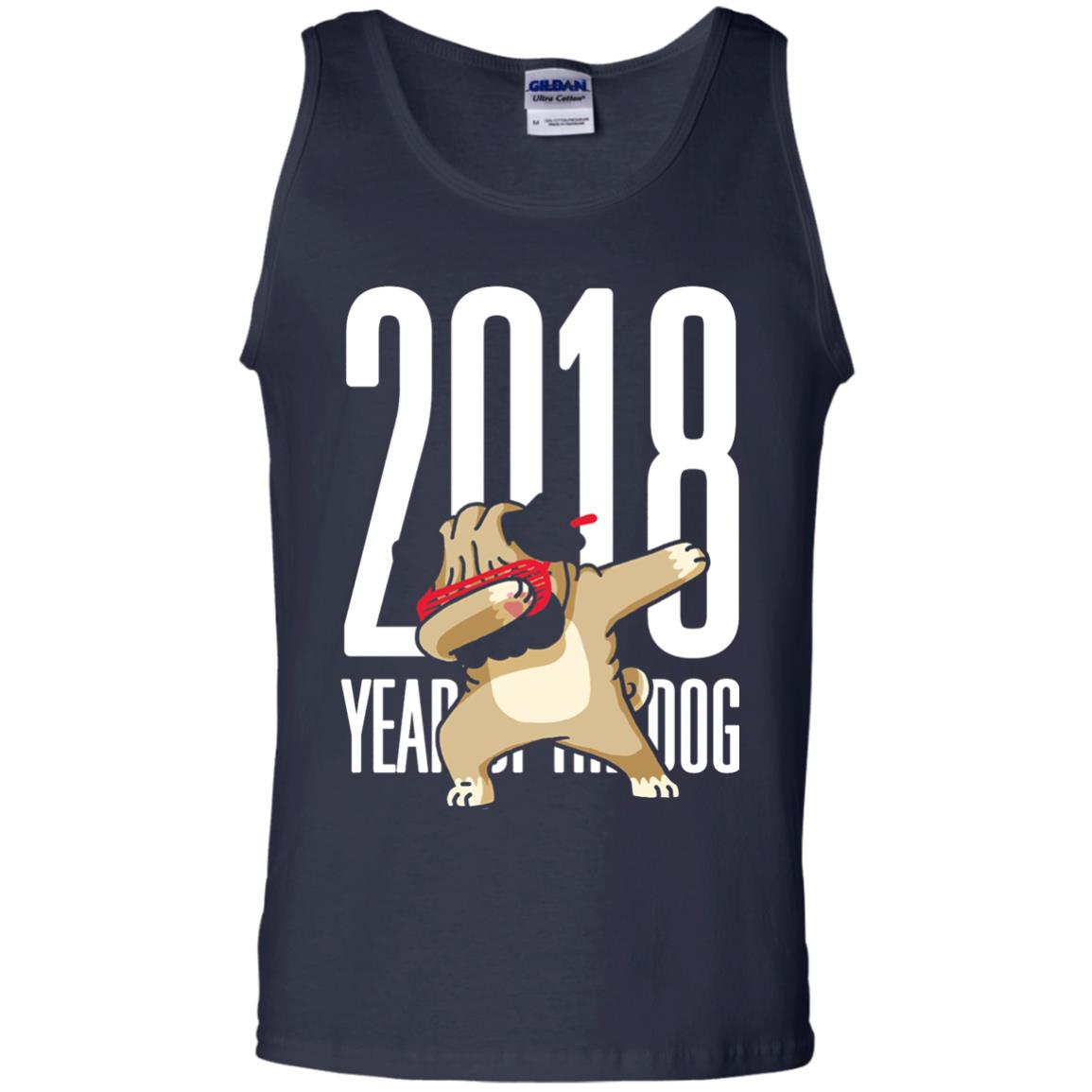 Dog Lover T-shirt 2018 Year Of The Dog Navy