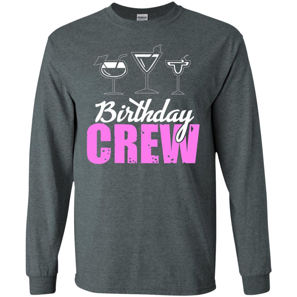 Birthday Crew Funny Girls Birthday Squad T-shirt Dark Heather
