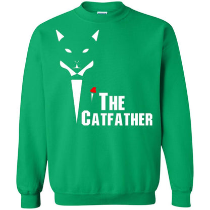 Cat Dad Lover T-shirt The Catfather T-shirt Irish Green