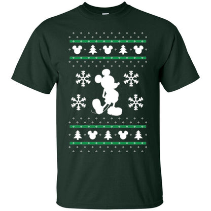 Christmas T-shirt Mickey Mouse Forest Green