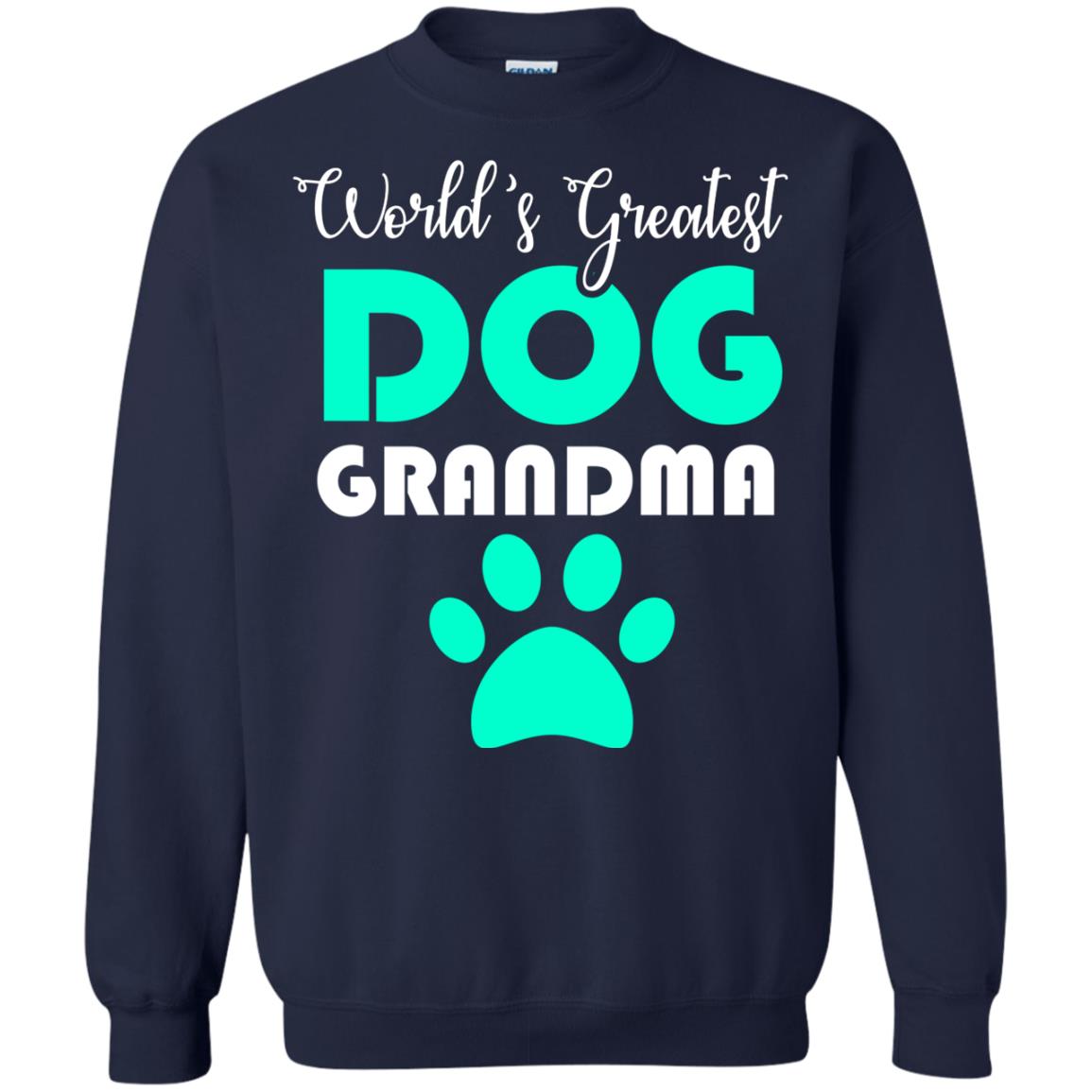World_s Greatest Dog Grandma Cool Shirt For Mama Love Dogs Navy
