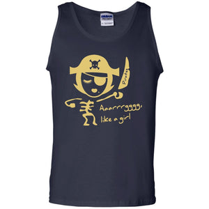 Pirate Lovers T-shirt Aaarrrgggg Like A Girl Vidor Pirates