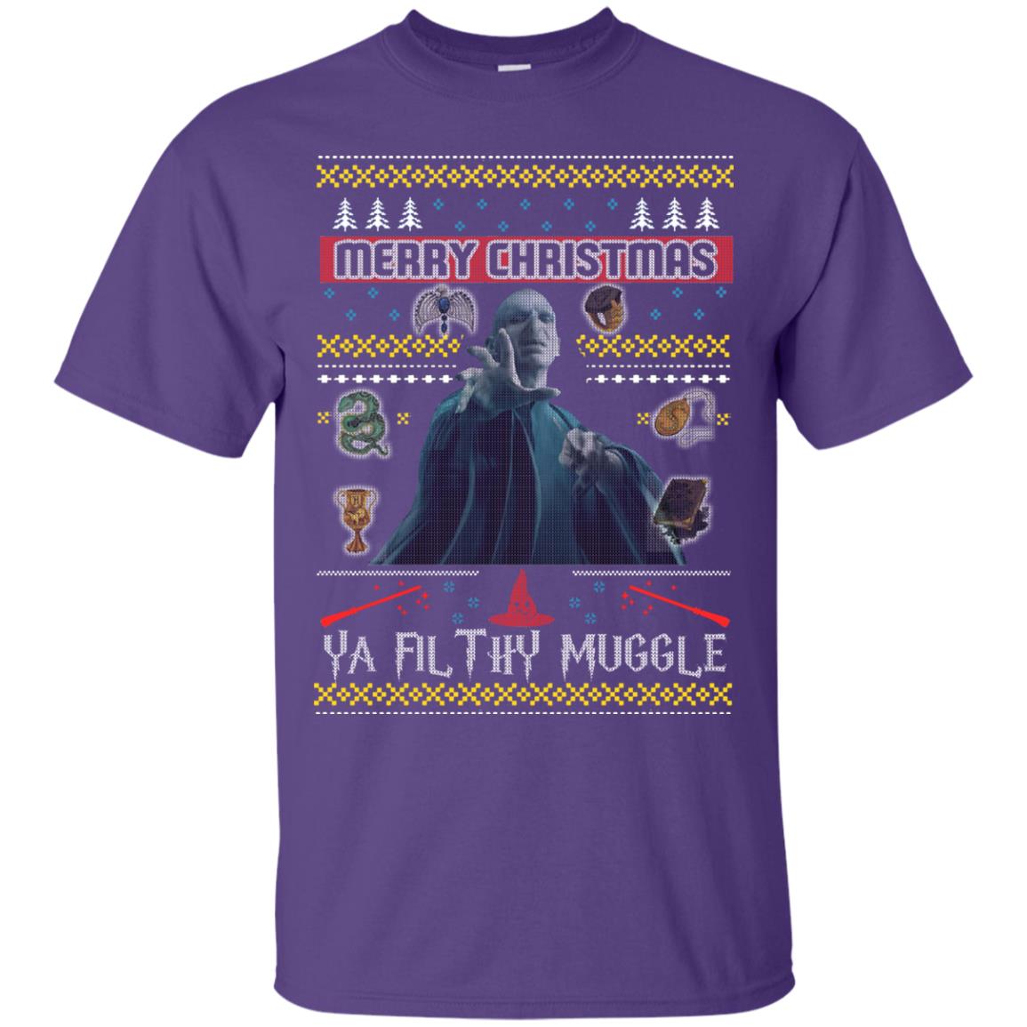 Merry Christmas Ya Filthy Muggle Harry Potter Fan T-shirtG200 Gildan Ultra Cotton T-Shirt