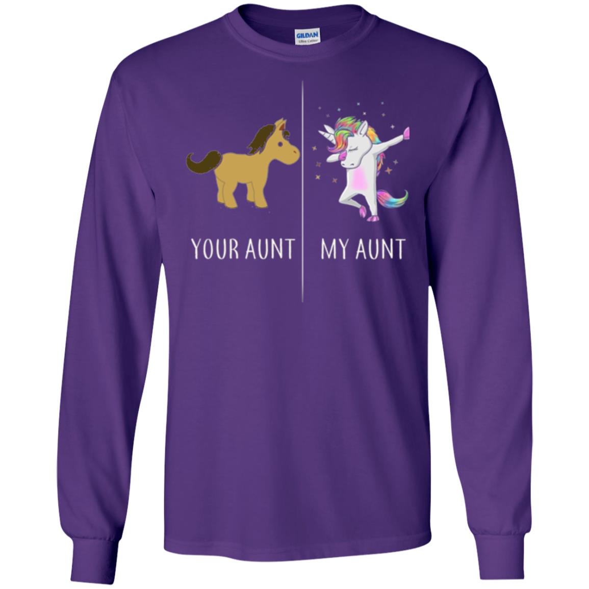 Family T-shirt Your Aunt My Aunt Purple