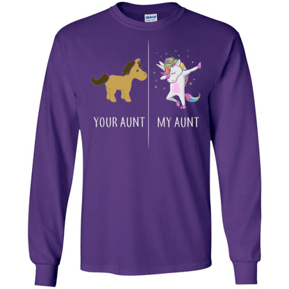 Family T-shirt Your Aunt My Aunt Purple