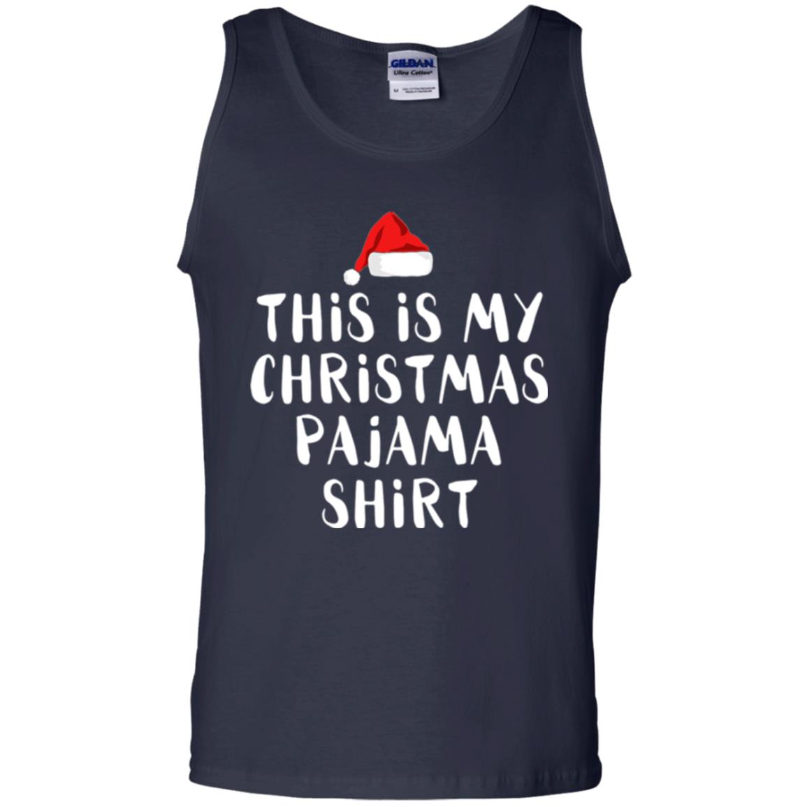 Christmas T-shirt This Is My Christmas Pajama Shirt Navy