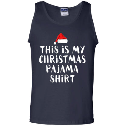 Christmas T-shirt This Is My Christmas Pajama Shirt Navy