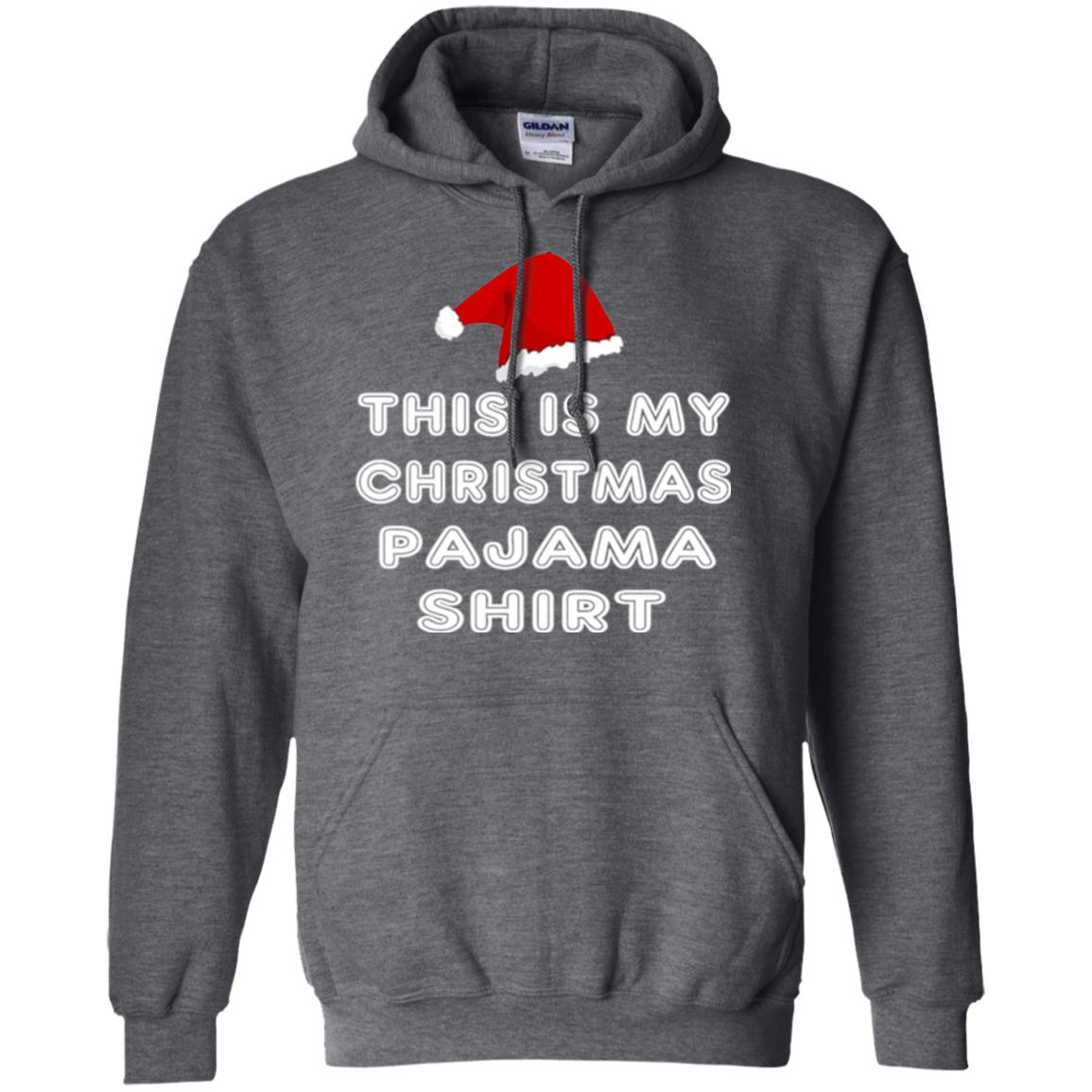 Christmas T-shirt This Is My Christmas Pajama Shirt Dark Heather