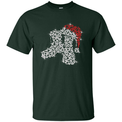Veteran Boot With Santa Hat Merry Christmas Gift Shirt For Mens Womens Forest