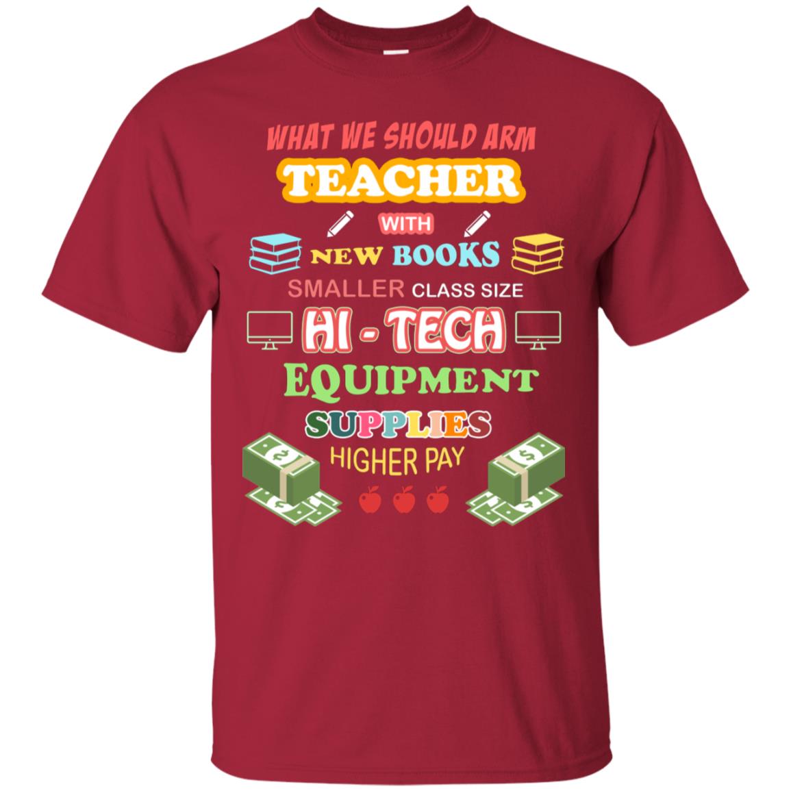 What We Should Arm Teacher With New Books Smaller Class Size Hi - Tech Equipment Supplies Higher Pay Cardinal