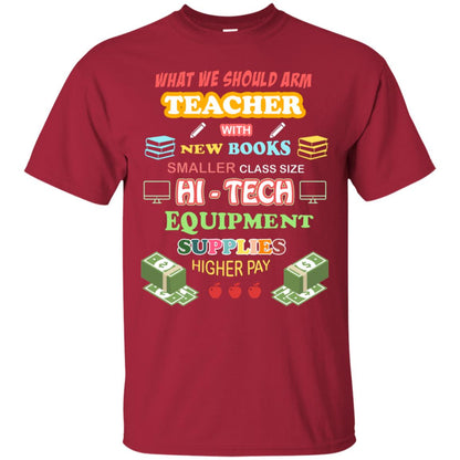 What We Should Arm Teacher With New Books Smaller Class Size Hi - Tech Equipment Supplies Higher Pay Cardinal