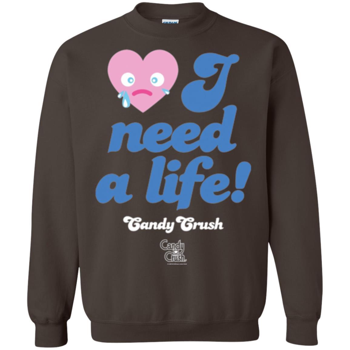 Gamer T-shirt I Need A Life T-shirt Dark Chocolate