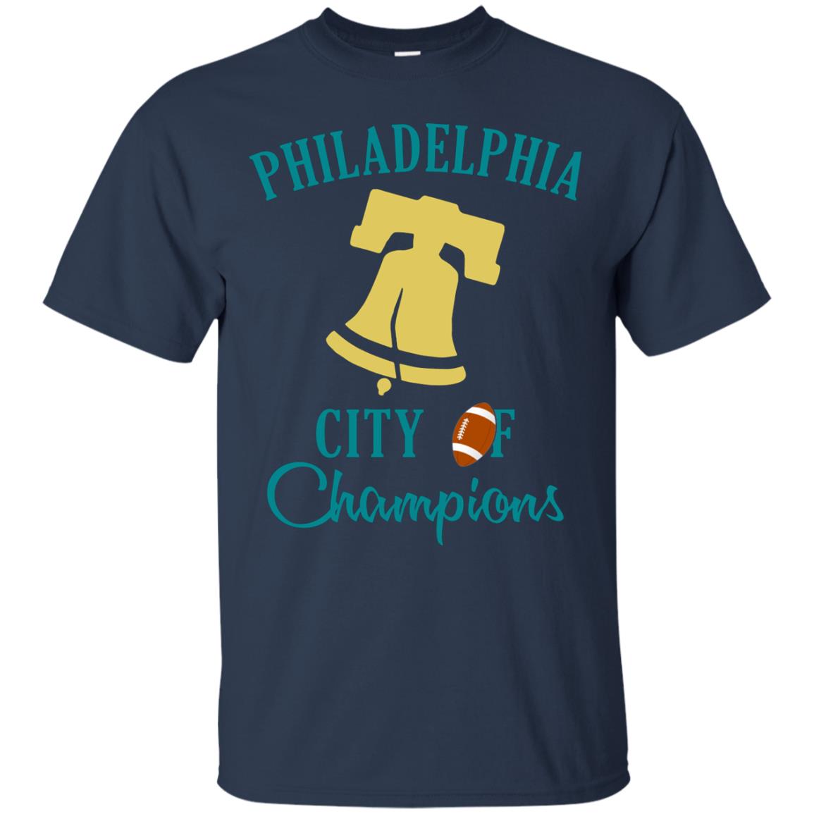 Football Lover T-shirt Philadelphia City Of Champion Navy