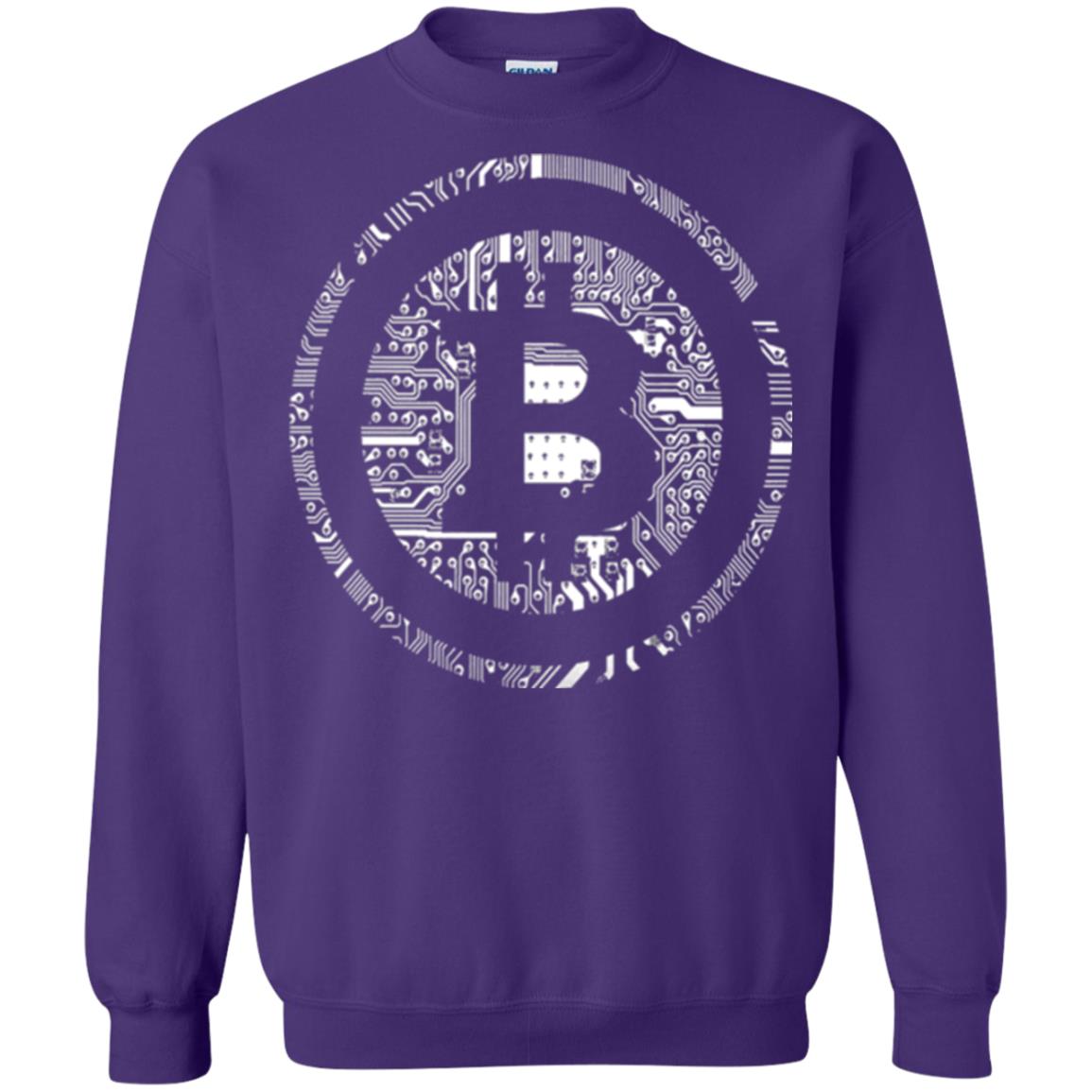 Crypto Currency Traders Bitcoin T-shirt Purple