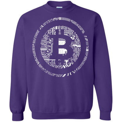 Crypto Currency Traders Bitcoin T-shirt Purple