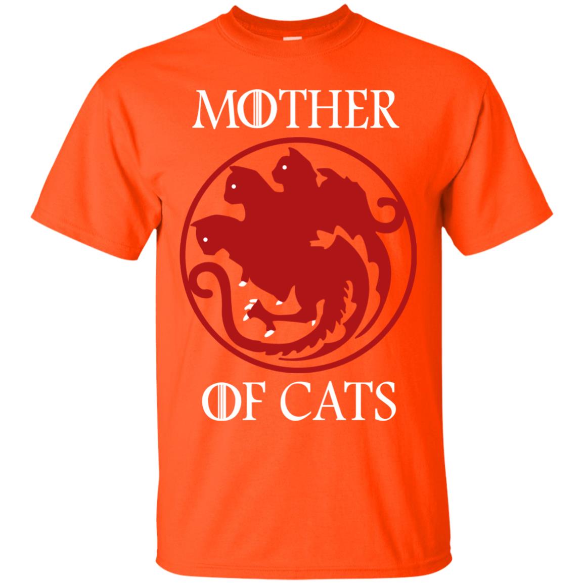 Mother Of Cats Cat Lover Shirt Orange