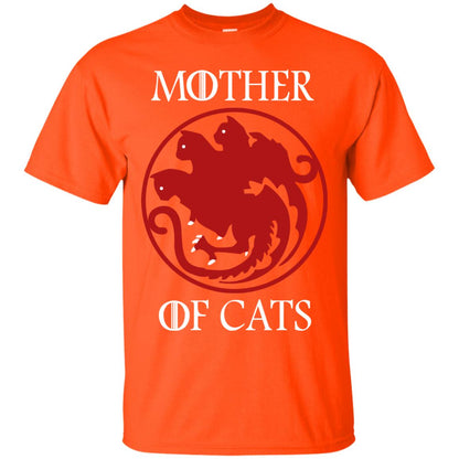 Mother Of Cats Cat Lover Shirt Orange