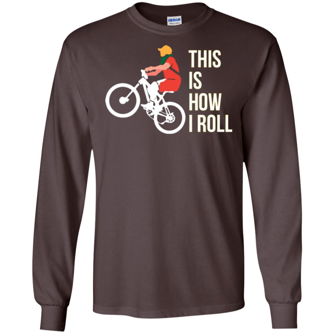 Bicycle T-shirt This Is How I Roll Dark Chocolate