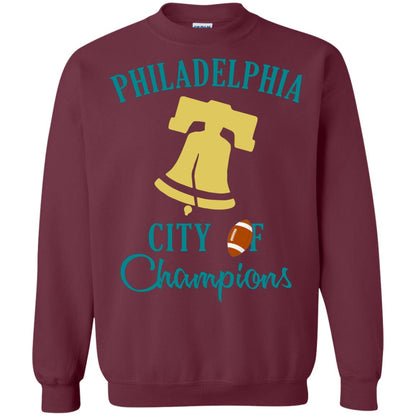 Football Lover T-shirt Philadelphia City Of Champion Maroon