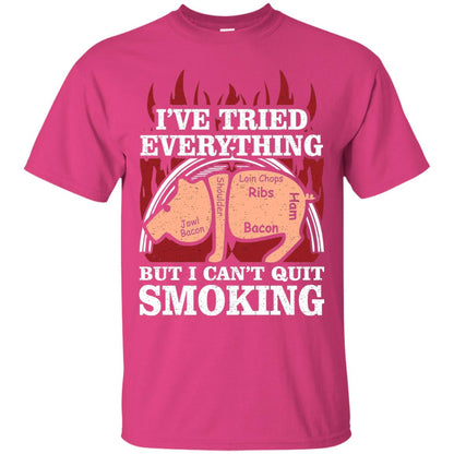 Tried Everything But Cant Quit Smoking Barbecue Shirt Heliconia