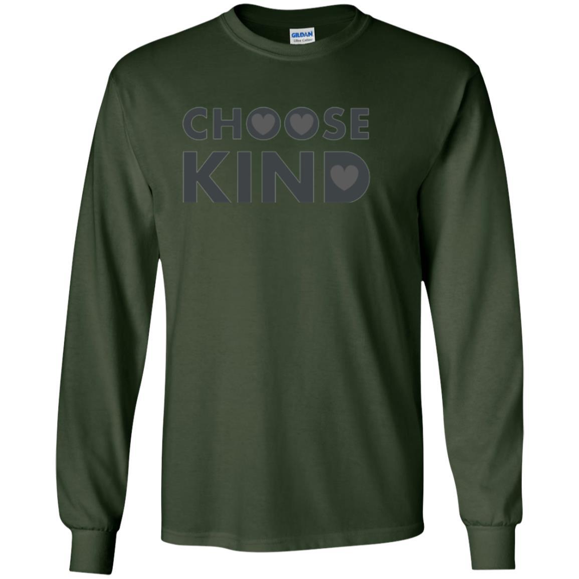 Anti Bullying T-shirt Choose Kind Forest Green