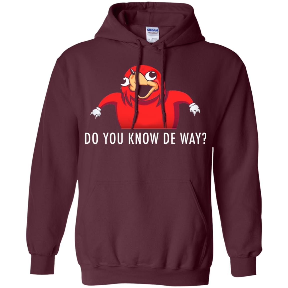 Do You Know De Way T-shirt Maroon