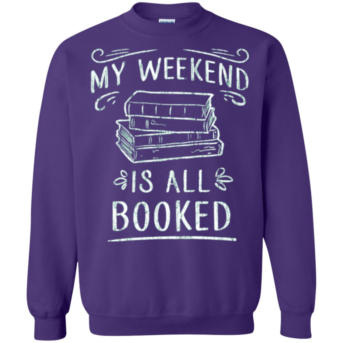 Funny Book Lover Tshirt My Weekend Is All Booked T Shirt Purple