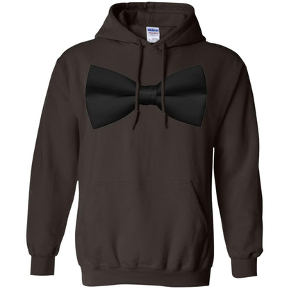 Big Black Bow Tie Tee Shirt Dark Chocolate