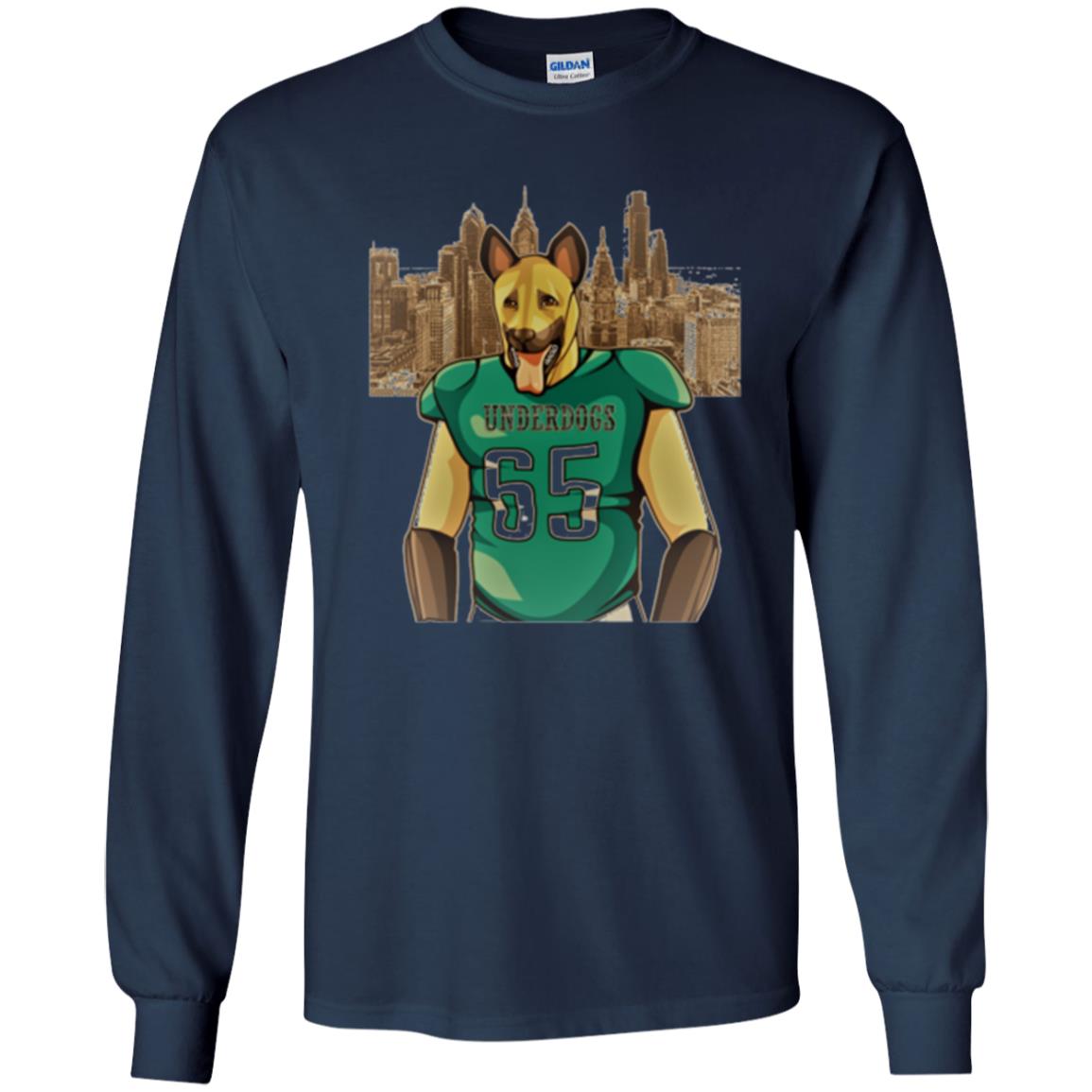 Dog Lover T-shirt Philly Fan Philadelphia Underdogs 2018 Game Day Navy