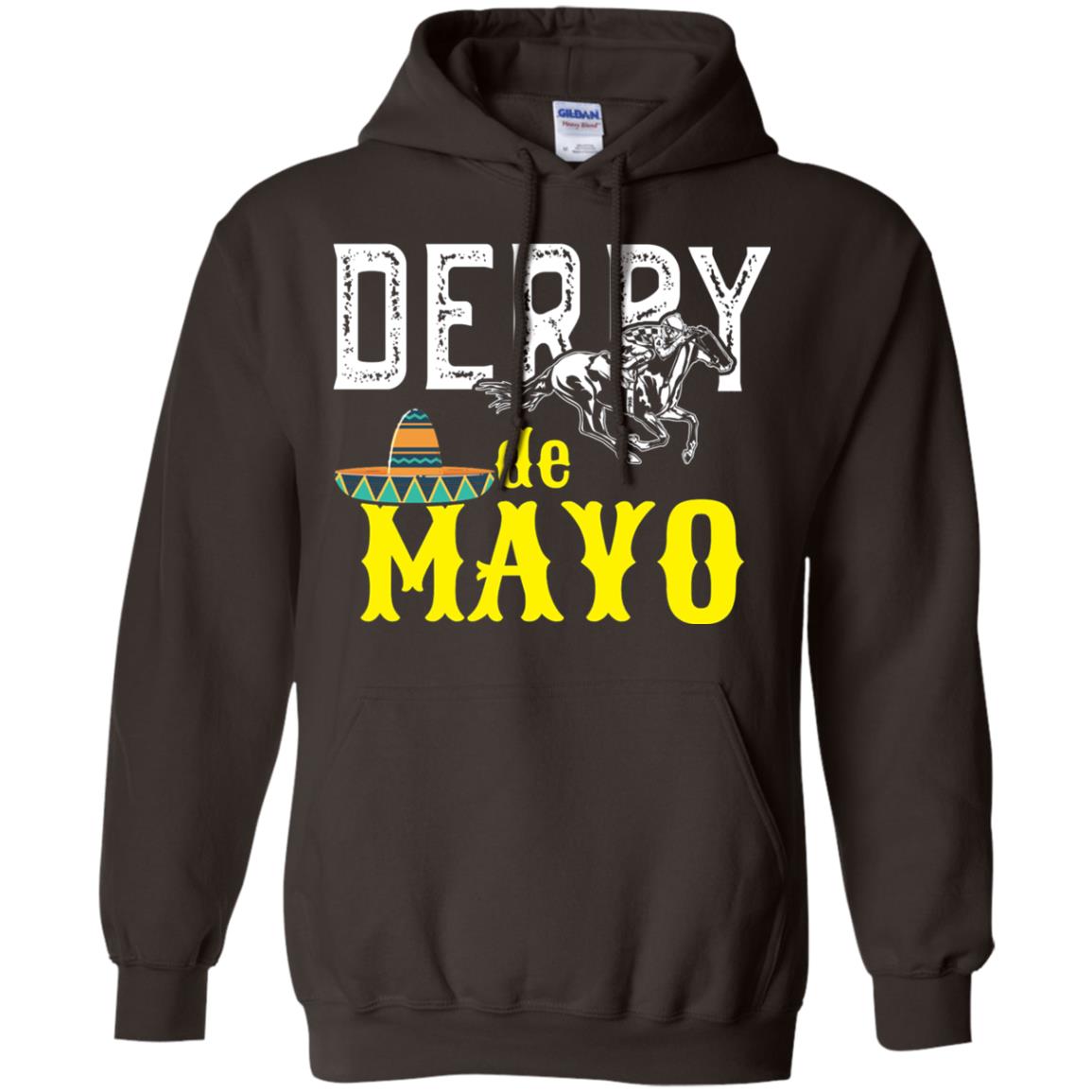 Cinco Derby De Mayo Horse Race Shirt Dark Chocolate