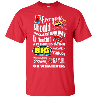 Whether You_re Straight Gay Bi Or Whatever Lgbt Shirt Red