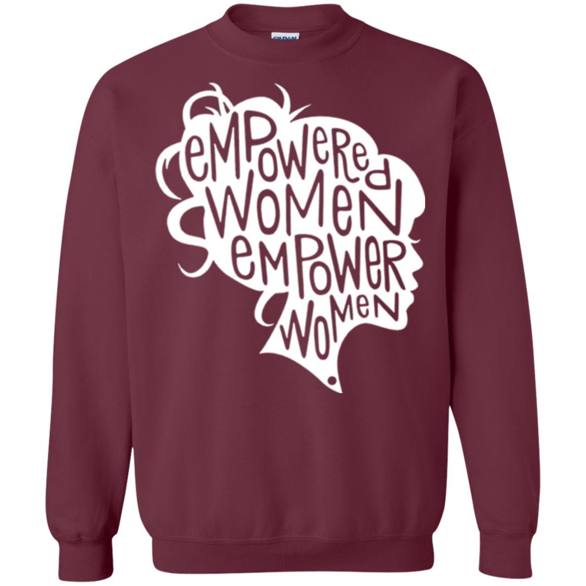 Feminist T-shirt Empowered Women Empower Woman Maroon