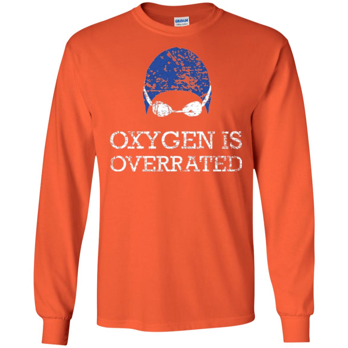 Swimming Lovers T-shirt Oxygen Is Overrated Orange