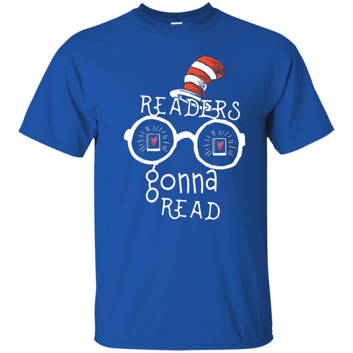 Readers Gonna Read Bookworm T-shirt Royal