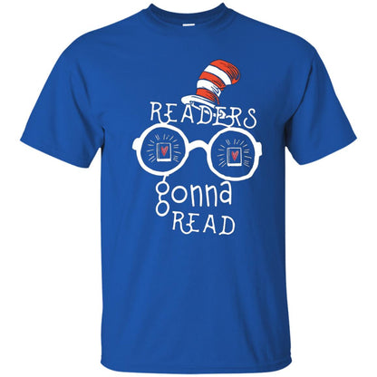 Readers Gonna Read Bookworm T-shirt Royal