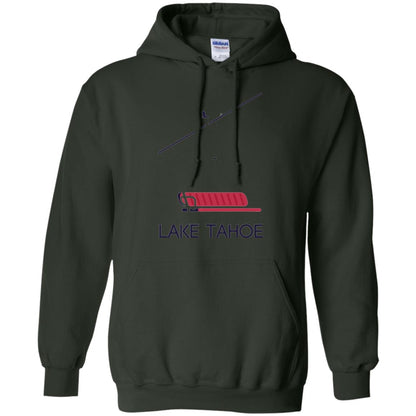 Ski Chair Lift T-shirt Lake Tahoe California Forest Green