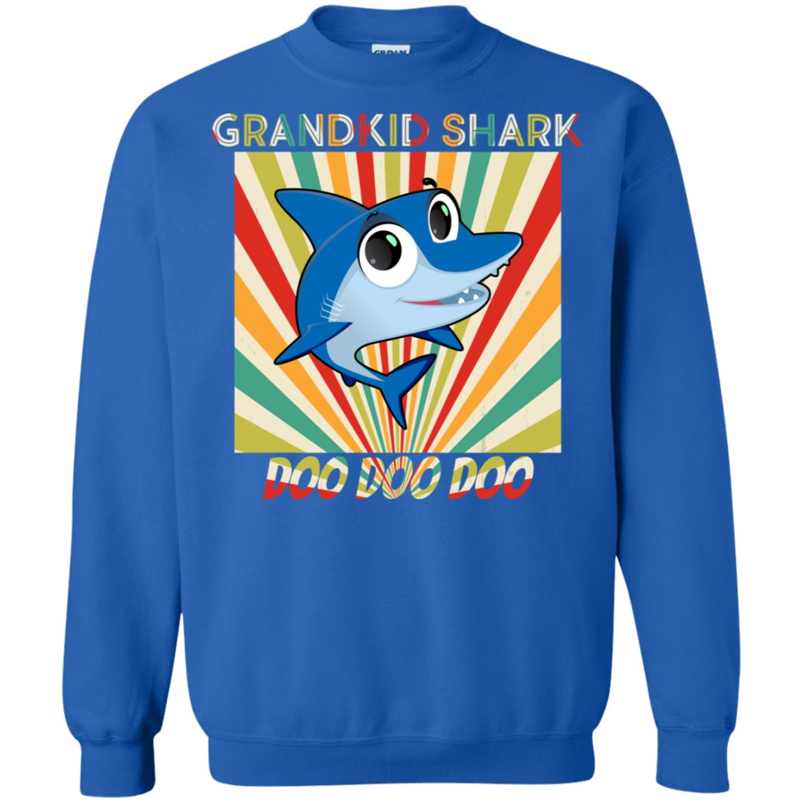 Grandkids Shark Doo Doo Doo Family Shark Gift Shirt Royal