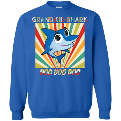 Grandkids Shark Doo Doo Doo Family Shark Gift Shirt Royal