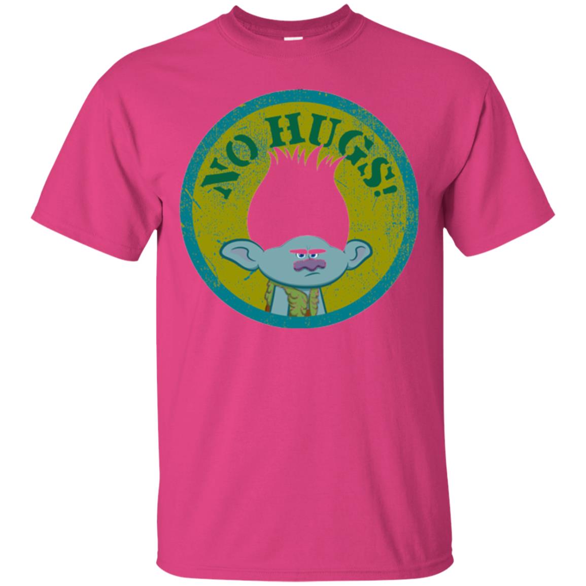 Dream Works_ Trolls No Hugs T-shirt Heliconia