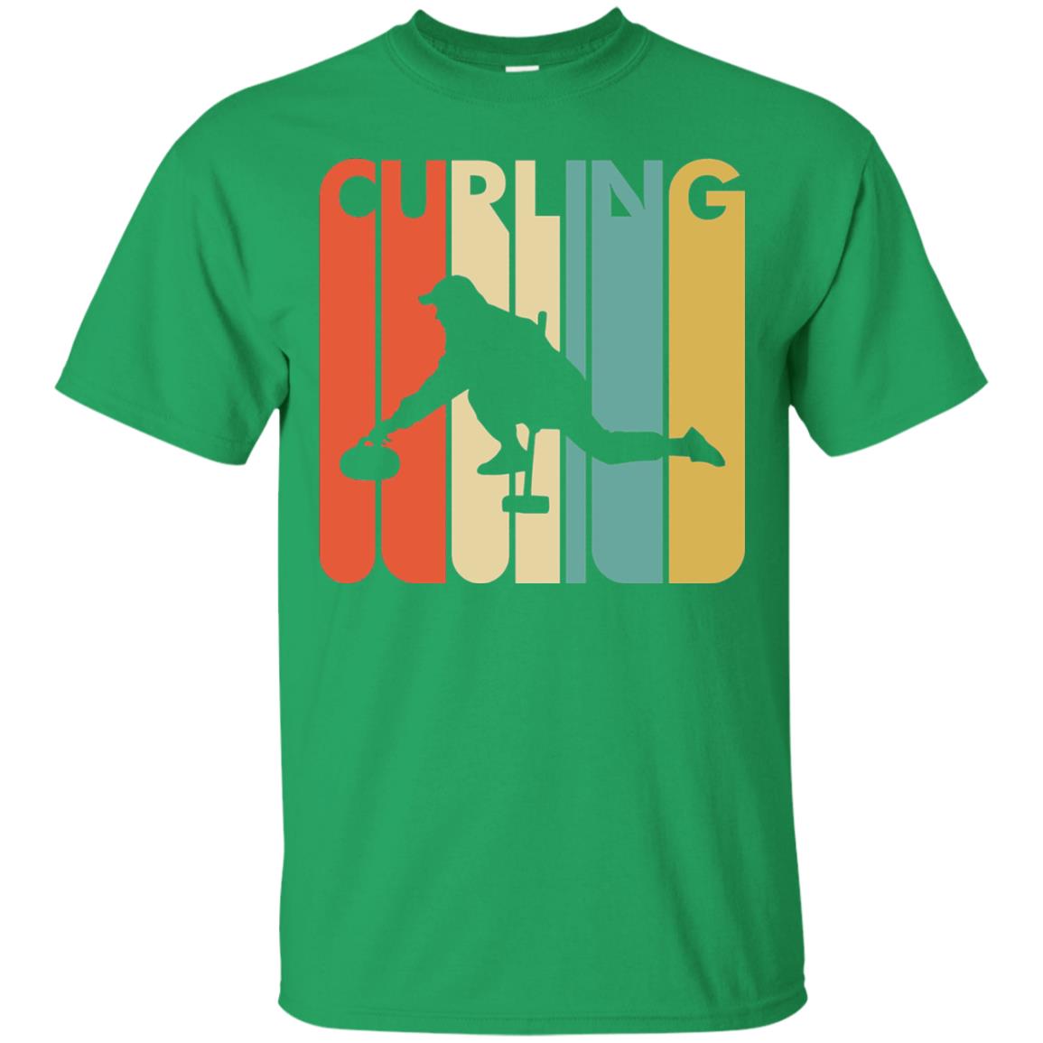 Vintage Style Curling T-shirt Irish Green