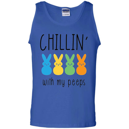 Chillin With My Peeps Happy Easter T-shirt Royal