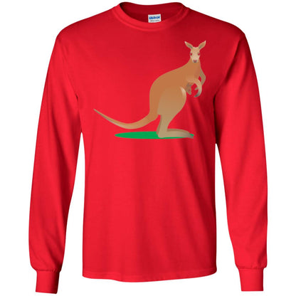 Mom Baby Kangaroo In Pouch Joey T-shirt Red