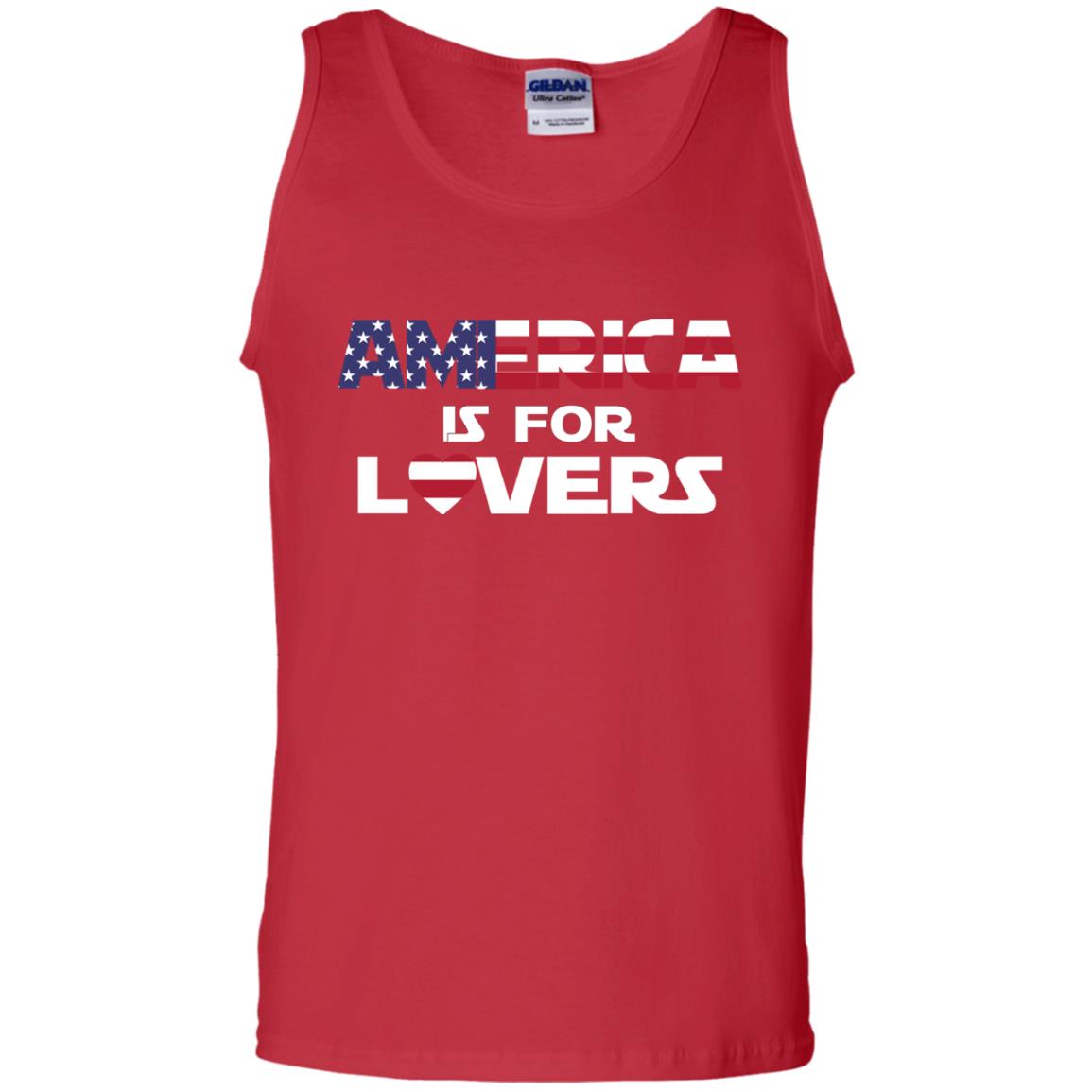 America Is For Lovers Flag Of United States Shirt Red