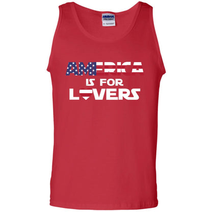 America Is For Lovers Flag Of United States Shirt Red