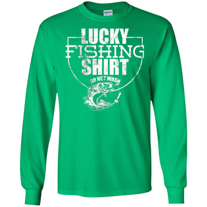 Fisherman T-shirt Lucky Fishing Shirt Do Not Wash Irish Green
