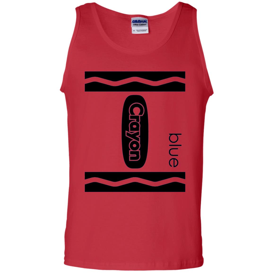 Blue Crayon Halloween Couple Friend Group Costume T-shirt Red