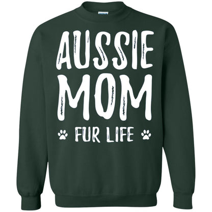 Aussie Mom Fur Life T-shirt Forest Green